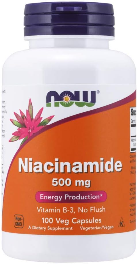 Nyní Potraviny - Niacinamid 500 mg 100 víček (balení po 4)
