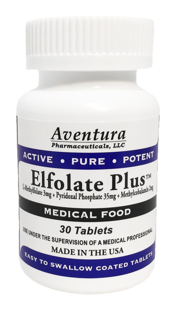 Plus ® 3mg L- methylfolát Methylfolát Metylfolát Medical Food Supplement Professional Strength Active Potent 30 Tablet