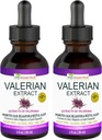 ELP ESSENTIAL Valerian Root Extract Kapky 124; 2 fl oz CUP 124; bez cukru, bez alkoholu, non-GMO gluten Free Liquid 2 Pack