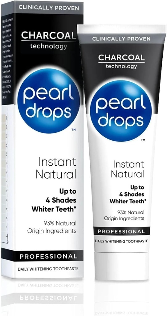 Pearl Drops okamžitý přírodní bílý aktivovaný charcol 75 ml