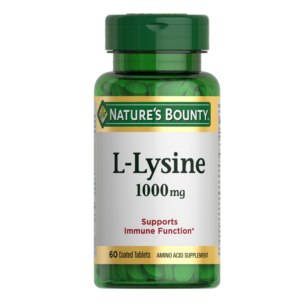 Přírodní Bounty L- lysin 1000 mg, 60 tablet (balení po 3)