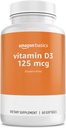 Základy - Vitamin D3, 125 mcg, 60 Softgels (1 per service), Gluten zdarma