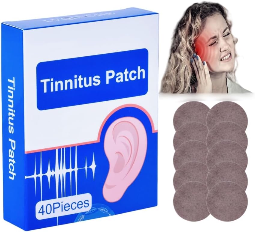 Tinnitus Relief for Ringing Ears, 120PCS Tinnitus Patches, Efektivně snižuje ztrátu sluchu 3BOX