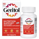 Geritol, doplněk multivitaminu, Obsahuje B- vitaminy, antioxidanty, vitaminy C, E & D a železo, 26 esenciální vitaminy a minerály, gluten- Free, Non- GMO, Žádné umělé sladkosti, 100 tablet