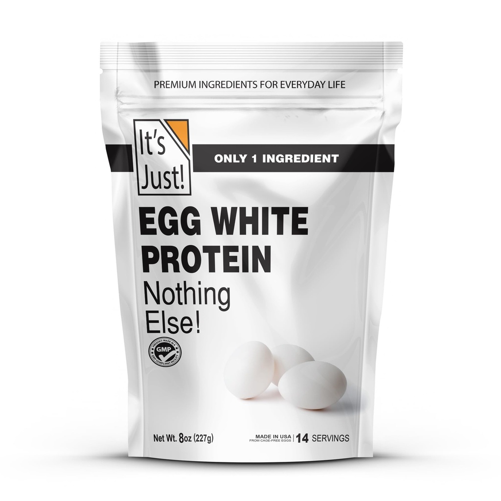 Je to jen! - Vejce bílý protein prášek, vyrobený v USA z Cage- zdarma vejce, sušené vaječné bílky (bez příchutí, 8oz)