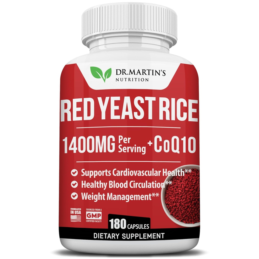 Red Yeast Rice Extract 1400mg dodatek 180 Počet 124; Udržovat zdravé hladiny cholesterolu 124; Podporuje kardiovaskulární & krevní oběh pro zdravé srdce, stravení, řízení hmotnosti a celkové zdraví
