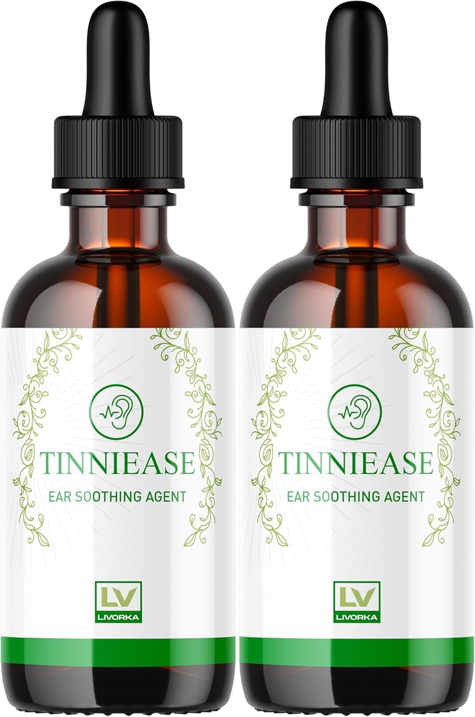 LIVORKA (2 Pack) Tinnieasy Drops, Tinnieasy Drops for Sluch Support, Tinni Ease Drops, Tinniease Ear Drops, 2 Lahve pro 60 dní