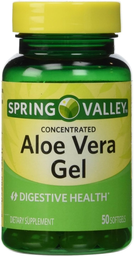 Aloe Vera Gel 25 mg, koncentrát, 50 Softgels