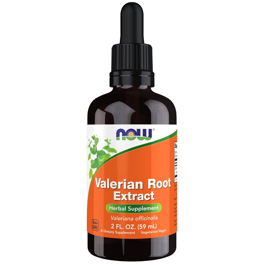 Nyní Potraviny doplňky, Valerian Root Extract Liquid (Valeriana officinalis), Bylinný dodatek, 2-Ounce