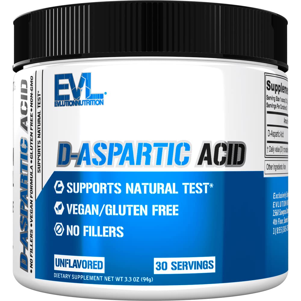 D aspartické kyseliny testosteron Booster pro muže - 3120mg DAA D- aspartické kyseliny Pre Workout Práškový Muscle Builder pro muže 3.12g - mužský doplněk zdraví pro vylepšenou sílu pohonu a vigor - Neochucené