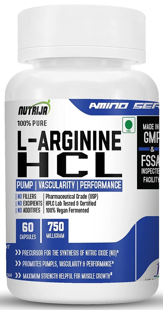 L- Arginin HCL Kapsle - Nejvyšší Biologická dostupnost Forma L- Arginin Př