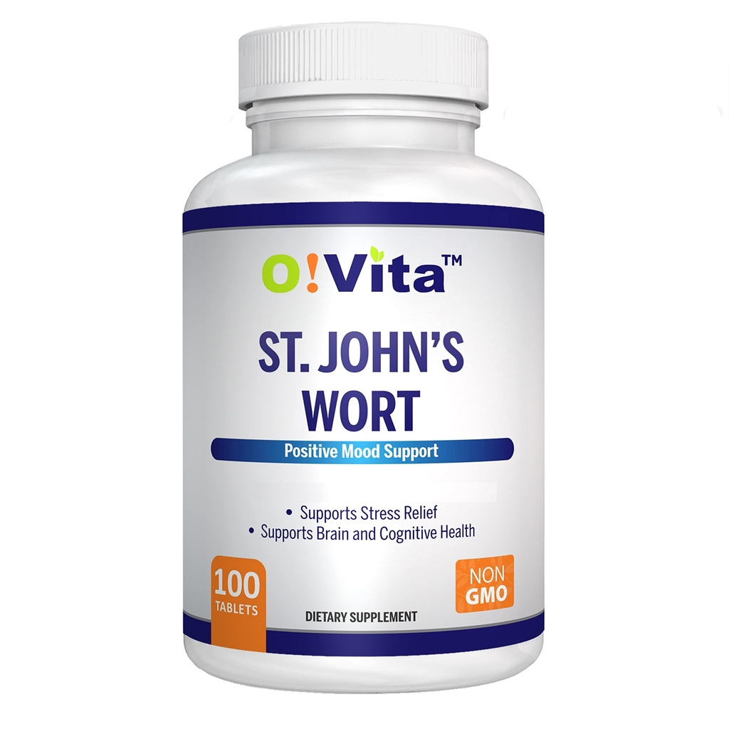 St. John 's Wort 500mg (Tablety), Herbal Formulation, Vegan, Non- GMO, Až 100 dní dodávky