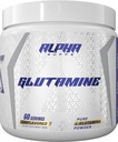 Alpha Zásobuje čistý L- glutamin prášek - Neochucená aminokyselina, glutamin Nutriční dodatek pro svalovou obnovu, gut & imunitní podpora - 60 Služeb - 300 Grams