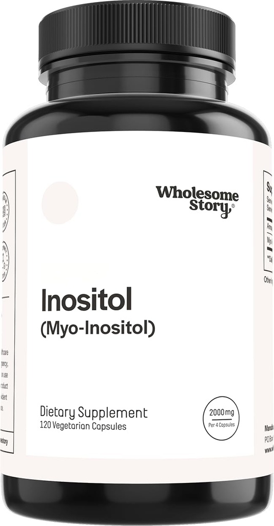 Zdravý příběh Myo- Inositol dodatek 124; Inositol prášek Kapsle 124; Myoinositol 124; 2000mg per Serving Capsle 124; 500mg per Capsle 124; Muž a žena dodatek k plodnosti 124; Vitamin B8 Dublin 124; 120 Kapsle