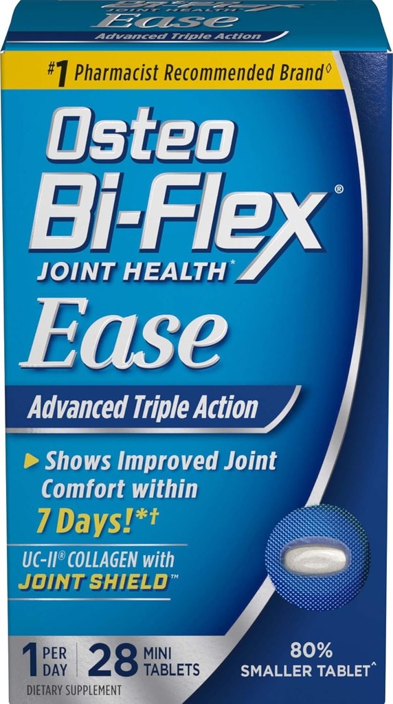 Osteo BiFlex Jeden za den, Joint Health Ease, Advanced Triple Action, 28 Mini Tablety