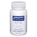 Čisté enkapsulace P5P 50 - Aktivní vitamín B6 - Podporuje energetický metabolismus a zdraví mozku * - Gluten Free & Non- GMO - 180 Kapsle