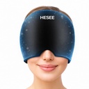 Migréna Relief Cap, Bolest hlavy Relief Hat pro Migréna Cap, Horká a studená terapie, Bolest hlavy Oči Maska pro Stress Relief, Ledová smečka hlava Wrap pro Sinus, Puffy Eyes, Tension, Black