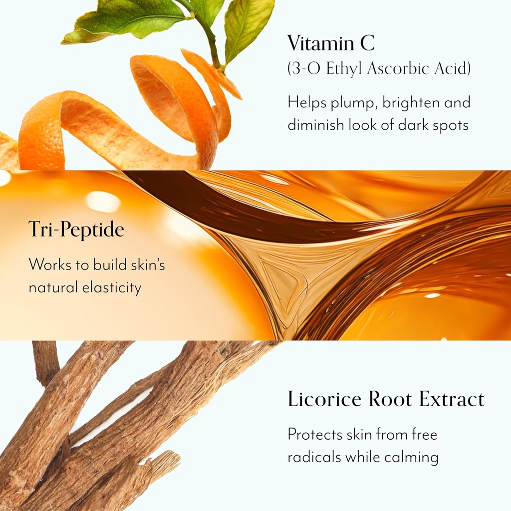 Bliss Bright Idea Vitamin C Serum & Eye Cream Duo - Zjasnění a hydratace - Antiaging Sérum, Snižuje jemné linky - čisté, Vegan & Cruelty-Free