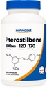 Nutricost Pterostilbene 100 mg, 120 tobolek - Non- GMO, bez glutenu