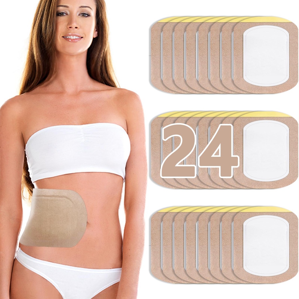 Castor Oil Pack Wrap, Castor Oil Patches Disposible, Organic Cotton Self- Adhesive Pads, Přenosný Anti Leakage No Wash