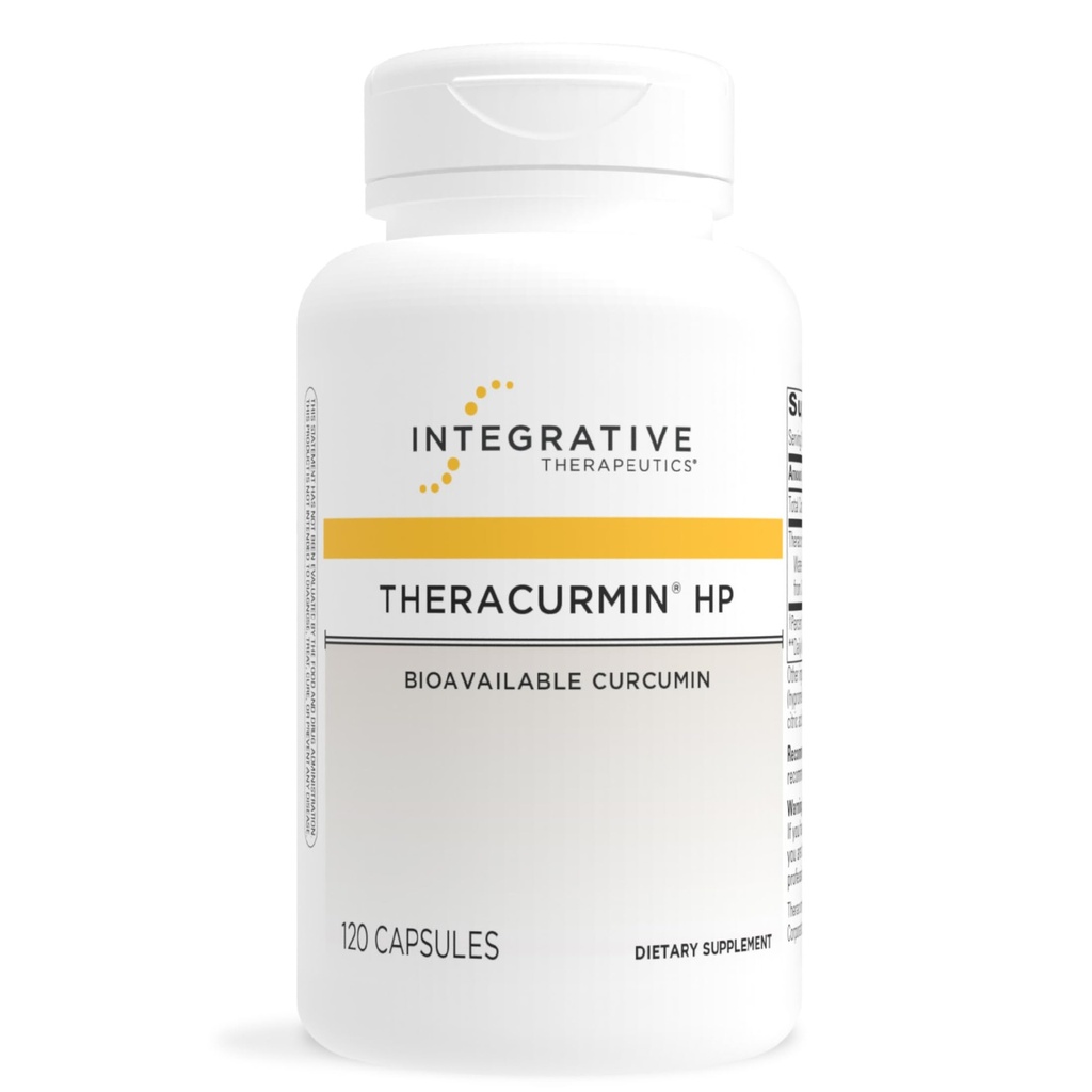 Integrační terapeutika Teracurmin HP - Turmerický dodatek pro podporu srdce a společného zdraví * - Podpora svalové obnovy * - Non- Soy, Dairy- Free & Gluten-Free - 120 Kapsle (60 Služeb)