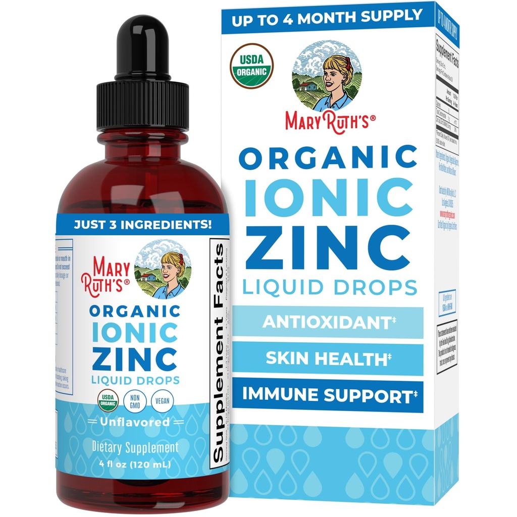 MaryRuth je doplněk organického tekutého zinku pro děti a dospělé 124; imunitní podpora 124; kůže zdraví 124; Antioxidant 124; celulární metabolismus 124; zinek sulfát 124; Vegan 124; Non- GMO 124; cukr zdarma 124; gluten zdarma 124; 4 oz