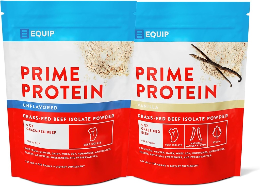 Equip Foods Prime Protein Powder Neochucené & Prime Protein Powder Vanilla