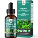 Organické kapky oregano oleje - super koncentrovaný tekutý olej oregano s carvacrolem 60% pro potravu a imunitní podporu - tekutý bylinný extrakt Tinktura pro imunitní sílu a zdravé střeva - 30 ml
