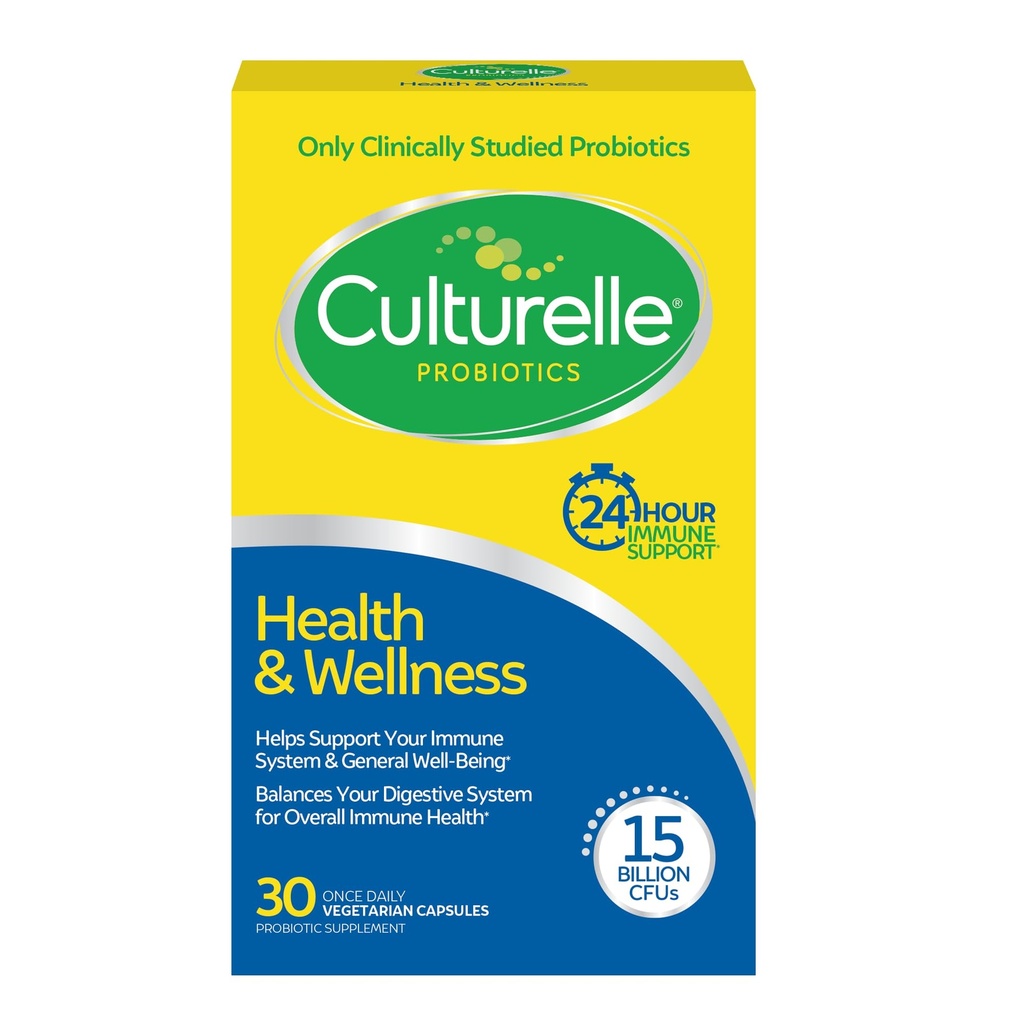 Culturelle Zdraví & Wellness Denní Probiotický dodatek pro muže a ženy, Pomáhá podporovat váš imunitní systém, Příležitostný průjem, Plyn & Bloating, 15 miliard CFU, Non- GMO, 30 Počet