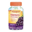 Emergen- C Elderberry Gummies, Elderberry Imunitní podpora přírodní příchutí s vysokou potencí vitamin C, Zpět do školy Essentials - 36 Počet