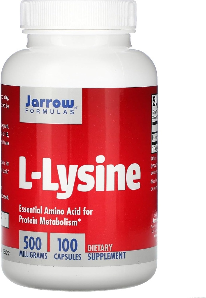 Jarrow Displaas - L- Lysin, 500 mg, 100 tobolek