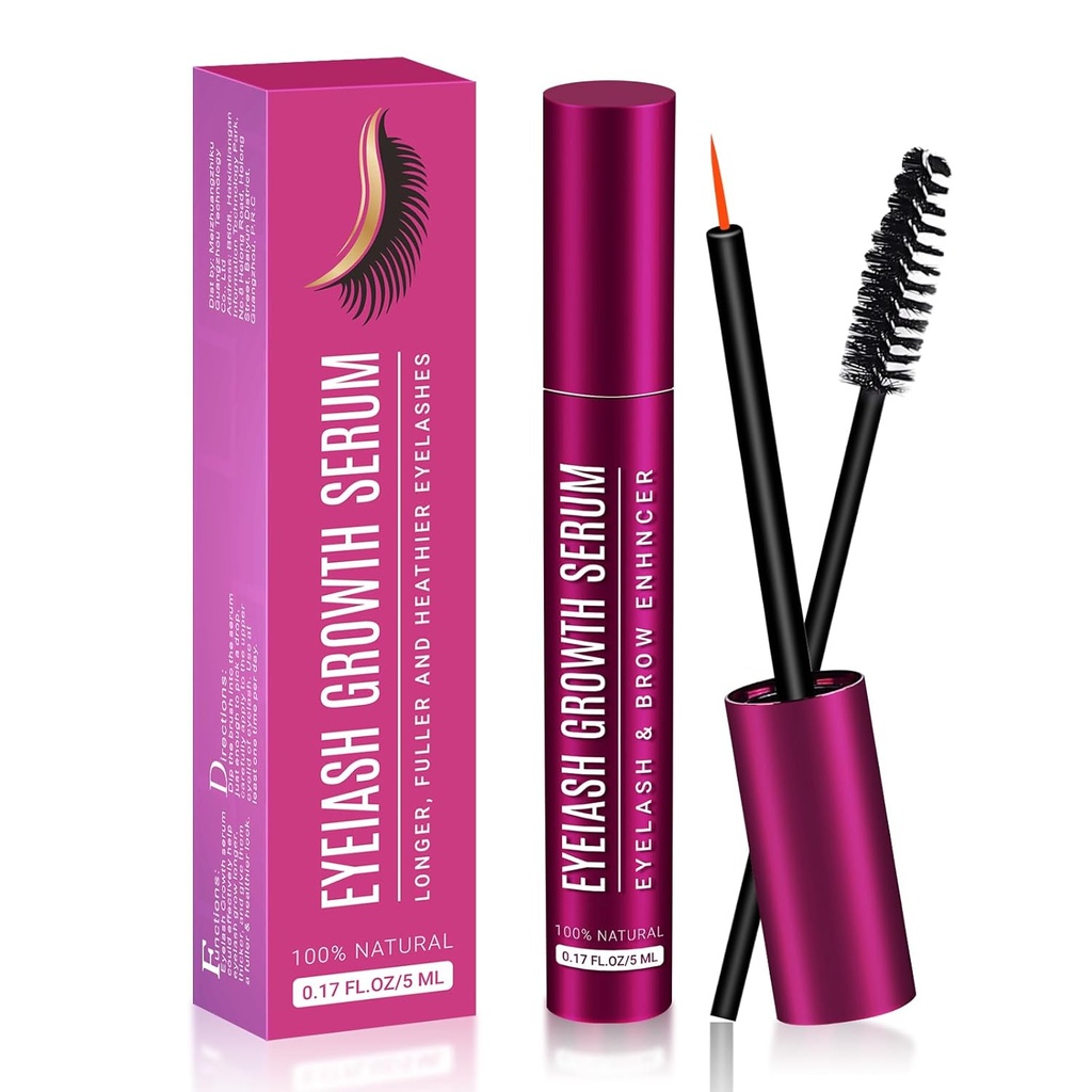Lash sérum 5ML pro růst řas - Premium Formule pro delší, plnější a silnější řasy - Uvolněte sílu přírody pro senzační výsledky