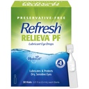 Refresh Relieva PF Lubricant Eye Drops for Dry Eyes, Preservative- Free, 0.01 Fl Oz Single- Use Containers, 30 Count