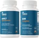 Dr. Tobias Dospělý Multivitamin & DIM Complex, Podporuje energetickou, imunitní a hormonální rovnováhu pro muže a ženy s 42 ovoce a zeleniny, BioPerine, Brokolice Extract & vápník, Non- GMO