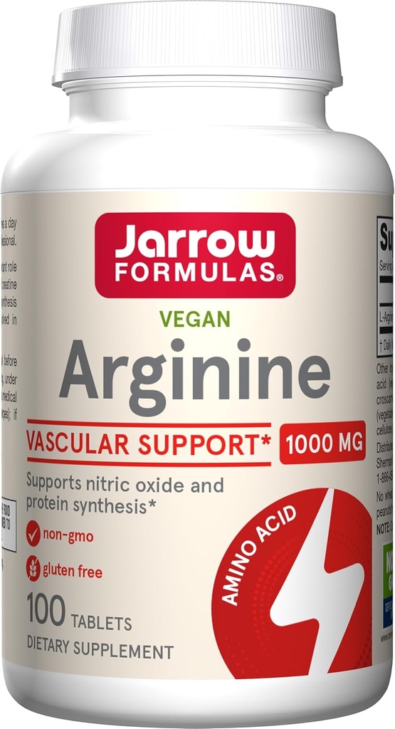 Jarrow Vibras, L- Arginin 1000 Mg tablety, 100 Počet