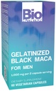 Bio Nutrition Gelatinized Black Maca 60 Vegetariánské kapsle 124; 1500 mg na porci 124; Energy Boost 124; vápník 124; hořčík 124; Fosfor