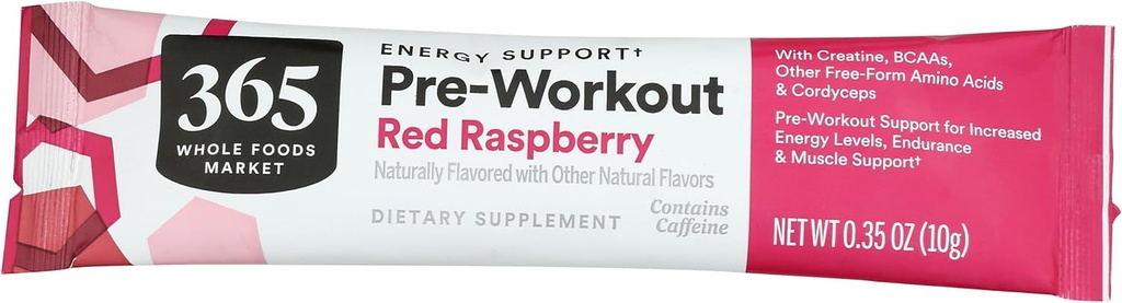 365 by Whole Foods Market, Red Raspberry Preworking Packet, 0.35 Ounce