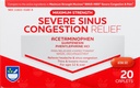 Rite Aid Těžká sinusová medicína a Nasal Decongestant, Maximální síla - 20 Caplet CLAS124; Sinus Relief CLAS124; Pain Relief CLAS124; Multi- Symptom Cold and Flu Medicine CLAS124; Těžká studená a sinusová medicína pro dospělé