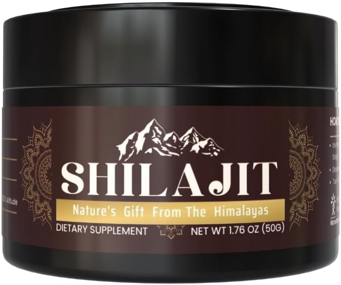Čisté 100% himalájské shilajit, měkké resin, organické, extrémně potentní, Fulvic acid (1.76 oz.)