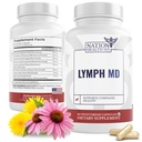 Lymfa MD - Lymfatický dodatek k tažení - s Bromelainem, Echinaceou, Burdock Root, Pampelion, Rutin, Kelp & More - Podpora Lymfatického systému pro ženy a muže - 60 Kapsle