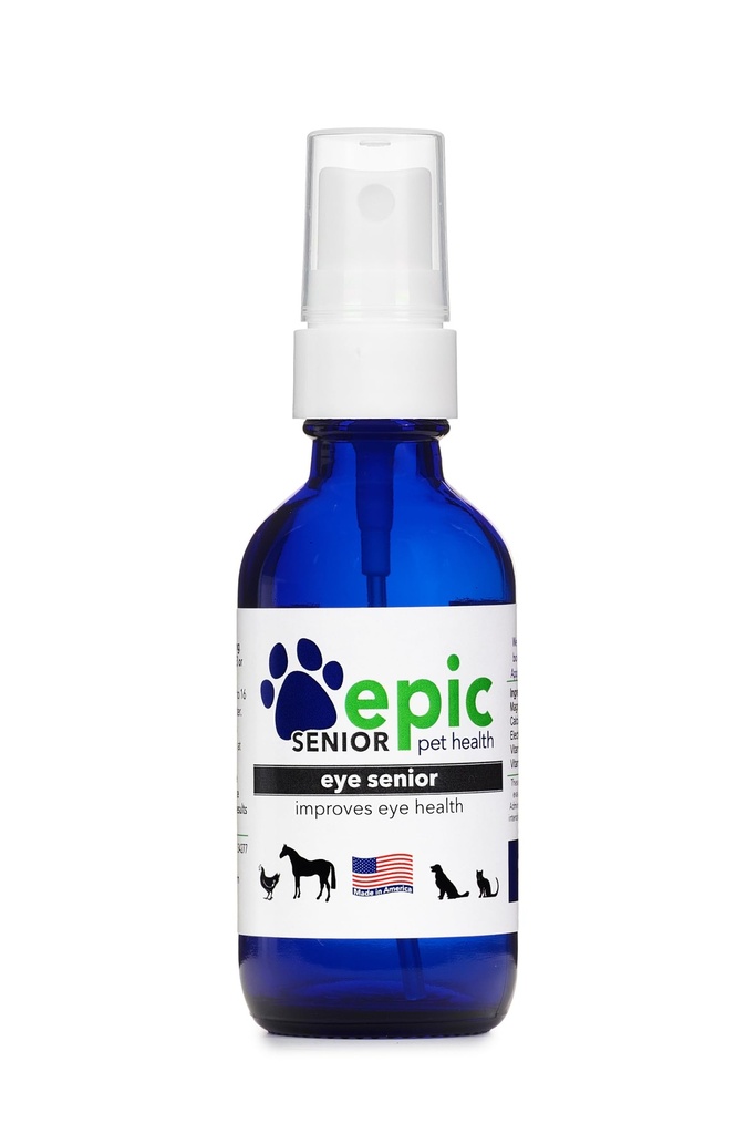 Eye Senior - Všechny přírodní tekutý sprej dodatek pro starší zvířata - Stop stárnutí proces - Lepší oční zrak - Mist přes oči a dát do potravin a vody (2 Oz)