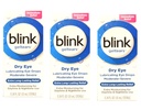 Blink GelTears Mazání oční kapky pro suché oko, Extra Long- Lasting Relief, Moisturising Formule, Středně těžké na suchost, 0.34 fl oz (balení po 3)