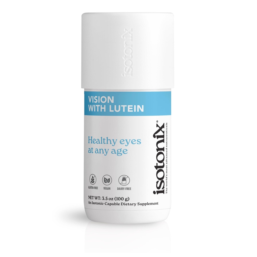 Isotonix Vision Formule s Lutein - Podporuje oční zdraví, Vision & Circulation - Antioxidanty, Zinek, Vitamin C, E, Borůvky, Zeaxanthin - Doplněk očí pro Clarity & Protection - 30 Služeb