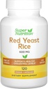 SuperNutrition Red Yeast Rice, 600 mg, 120 Veggie Kapsle