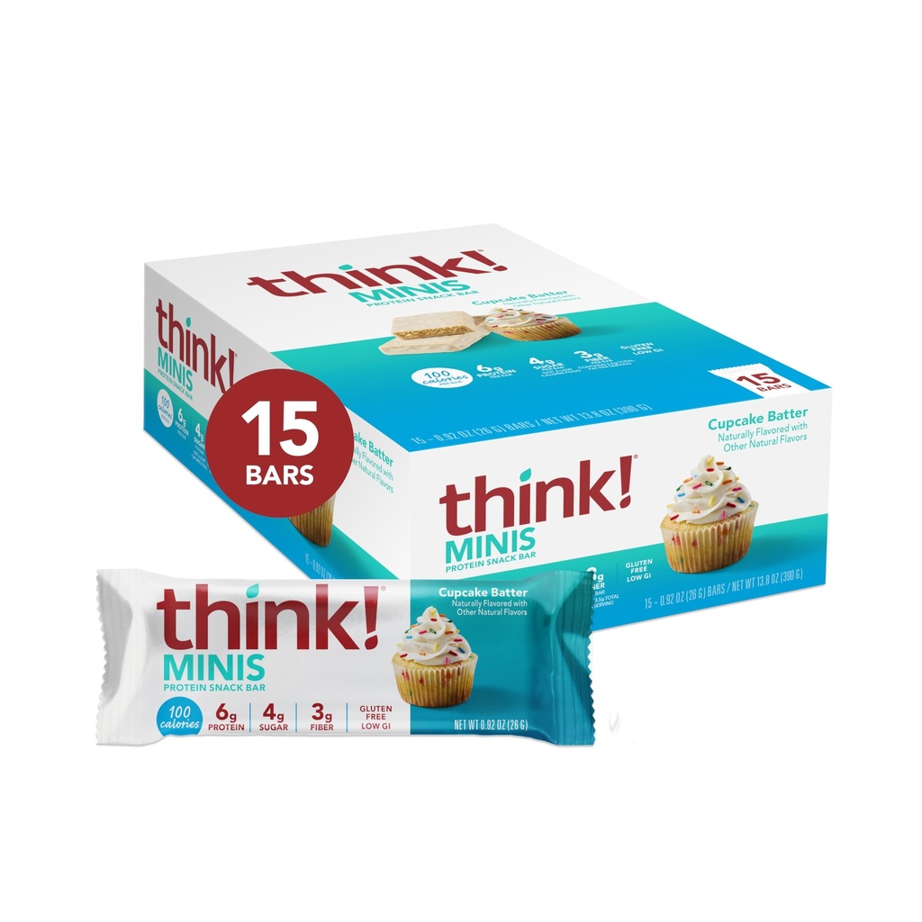 Mysli! Minis, Cupcake Batter, 15 Count