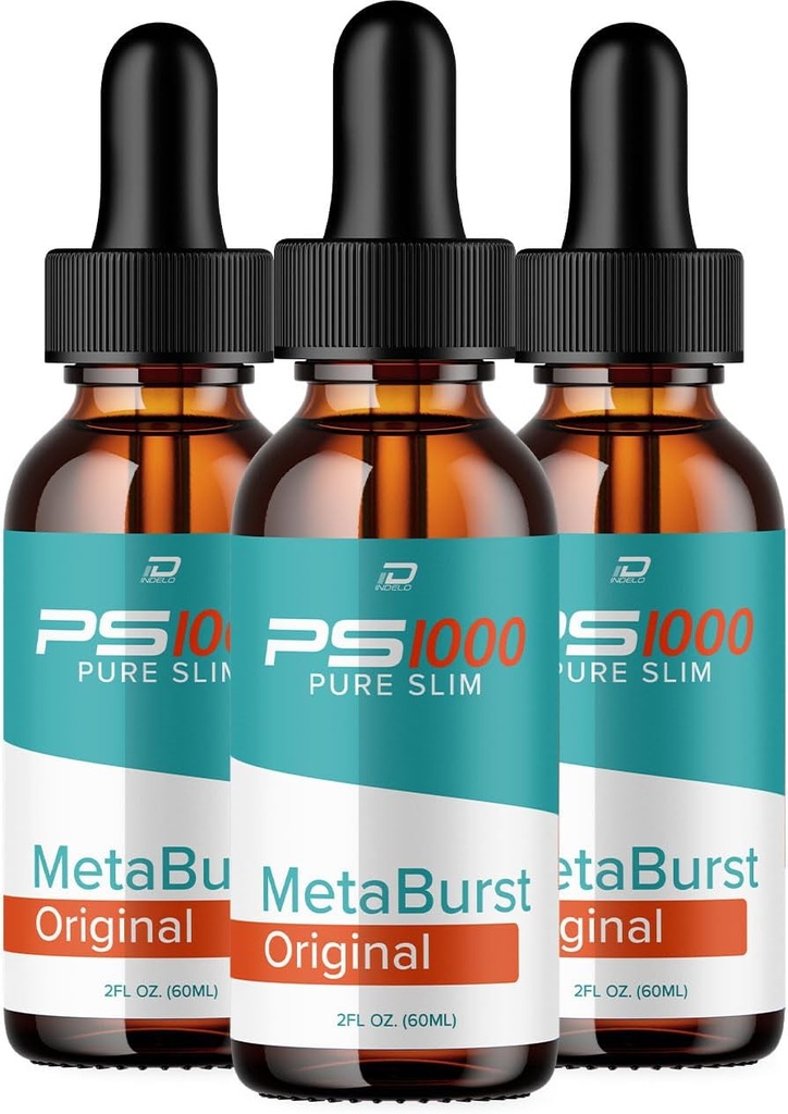 Metaburst PS1000 Čisté Drops Liquid Supplement - PS1000 Metaburst Liquid Drops, PS1000 Original Metabolic Supplement, PS1000 Čisté Metaburst Recenze (3 Pack - 3 Měsíční dodávka)