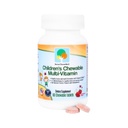 Zvyšte jim dobře chutnající žvýkací děti multivitamin, All- přírodní barvy, Flavors & Sweeteners, Denní esenciální vitamíny pro děti, Easy- to- Chew Vitamíny, Jahoda
