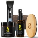 Vousáč Club PT45 Vousáč Trimmer pro muže - Elektrický bezšňůrový, Beardův krém, Riptide Vousáč Spray, Vousáč Brush, Travel Bag-Gift Kit Bundle