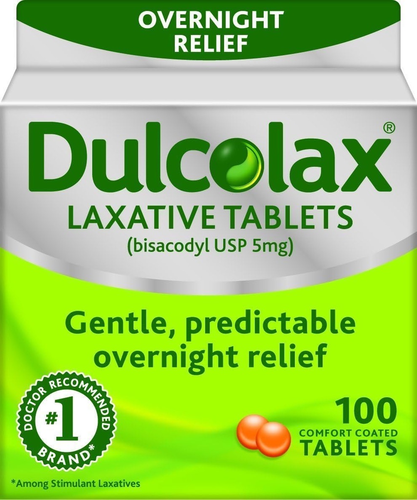 Dulcolax 5 mg Laxativní tablety na zácpu - 100 ea