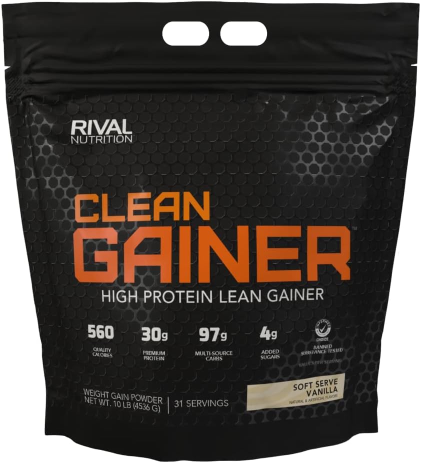 RIVAL NITRITION Clean Gainer - Soft Serve Vanilla 10 liber